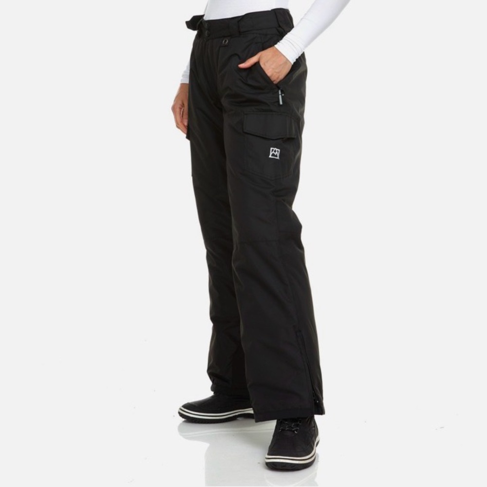 New Avalanche Women’s Warm Cargo Ski Pants Small Black NWT